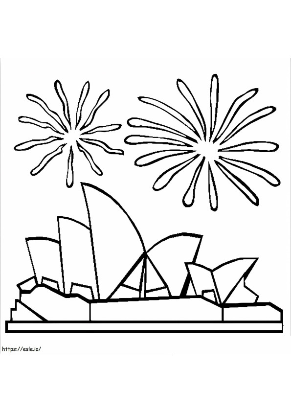 Sydney Opera House 5 coloring page