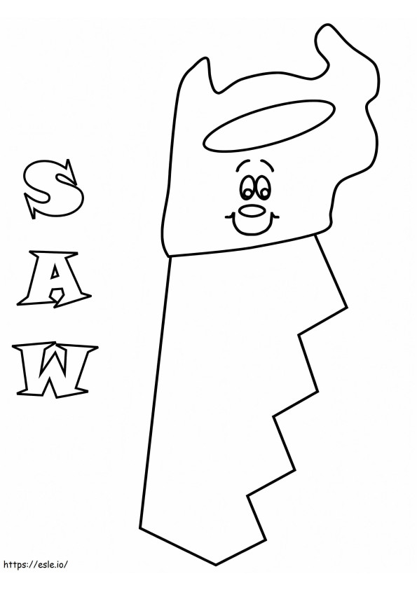 Cartoon Tool coloring page