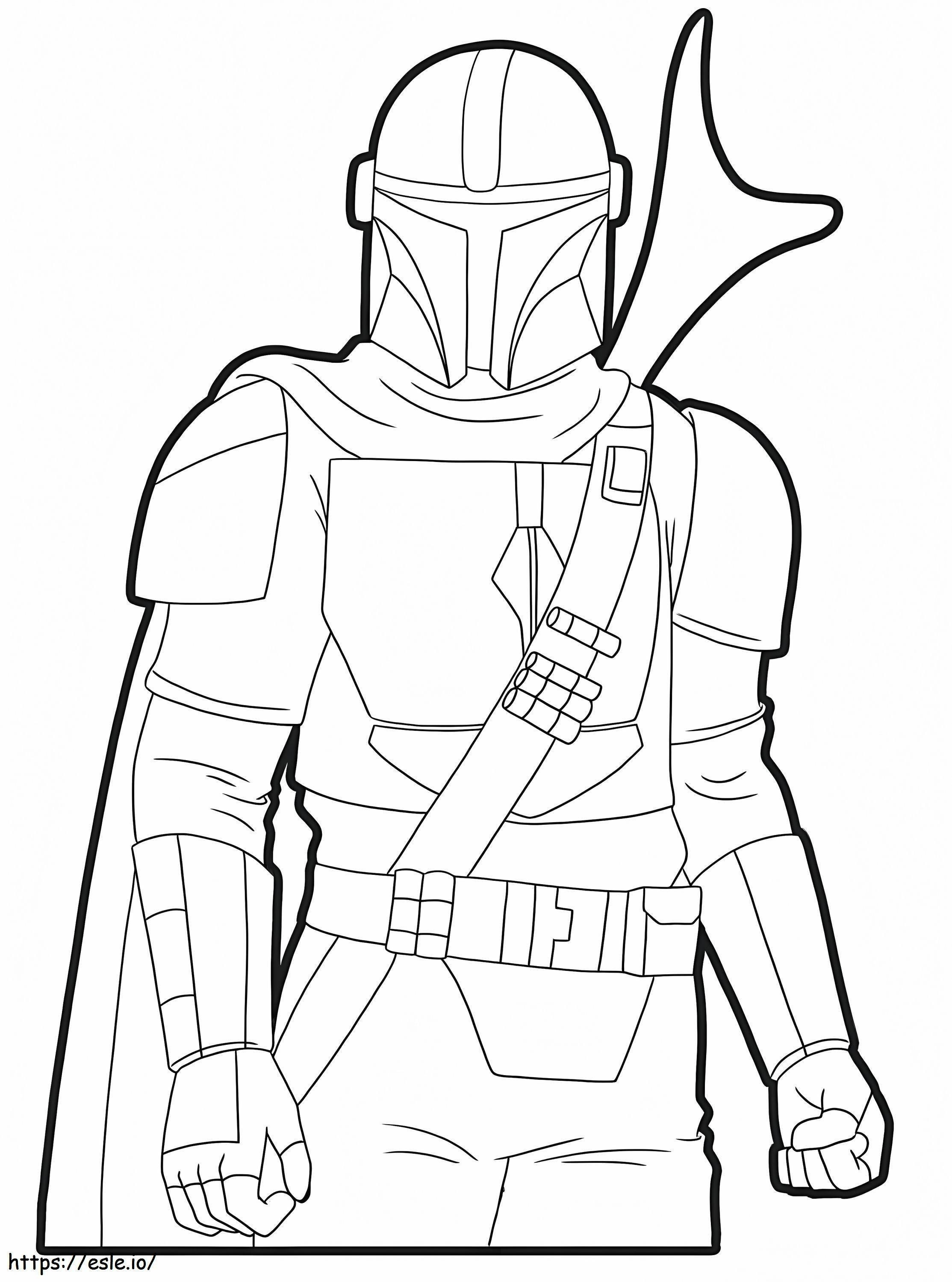 The Mandalorian coloring page