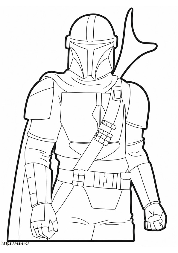 The Mandalorian coloring page