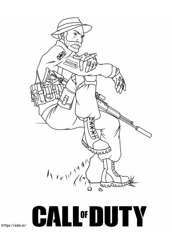 Call Of Duty 2 coloring page
