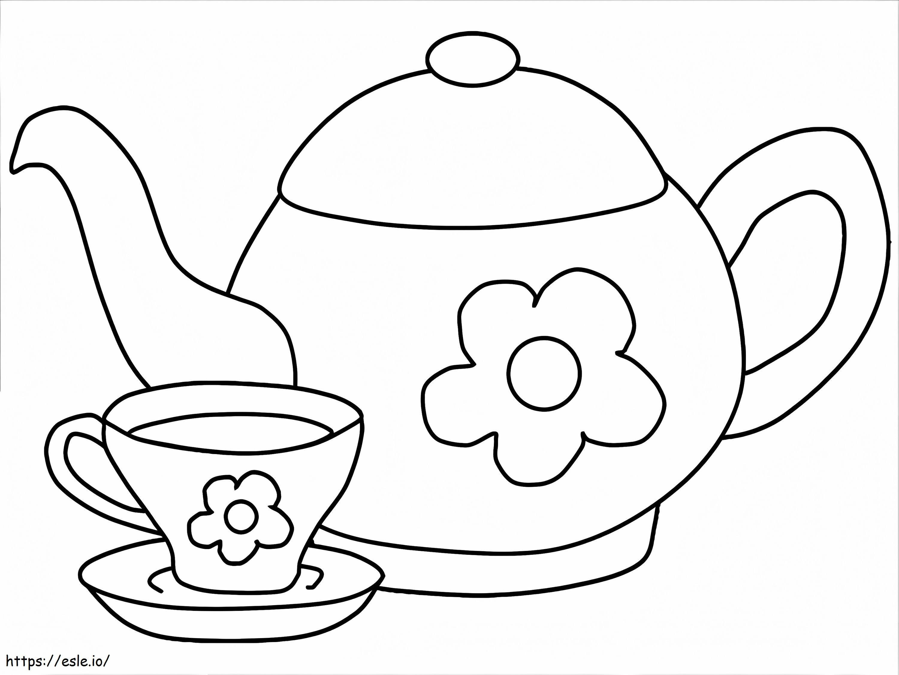 Çaydanlık Ve Bardak boyama