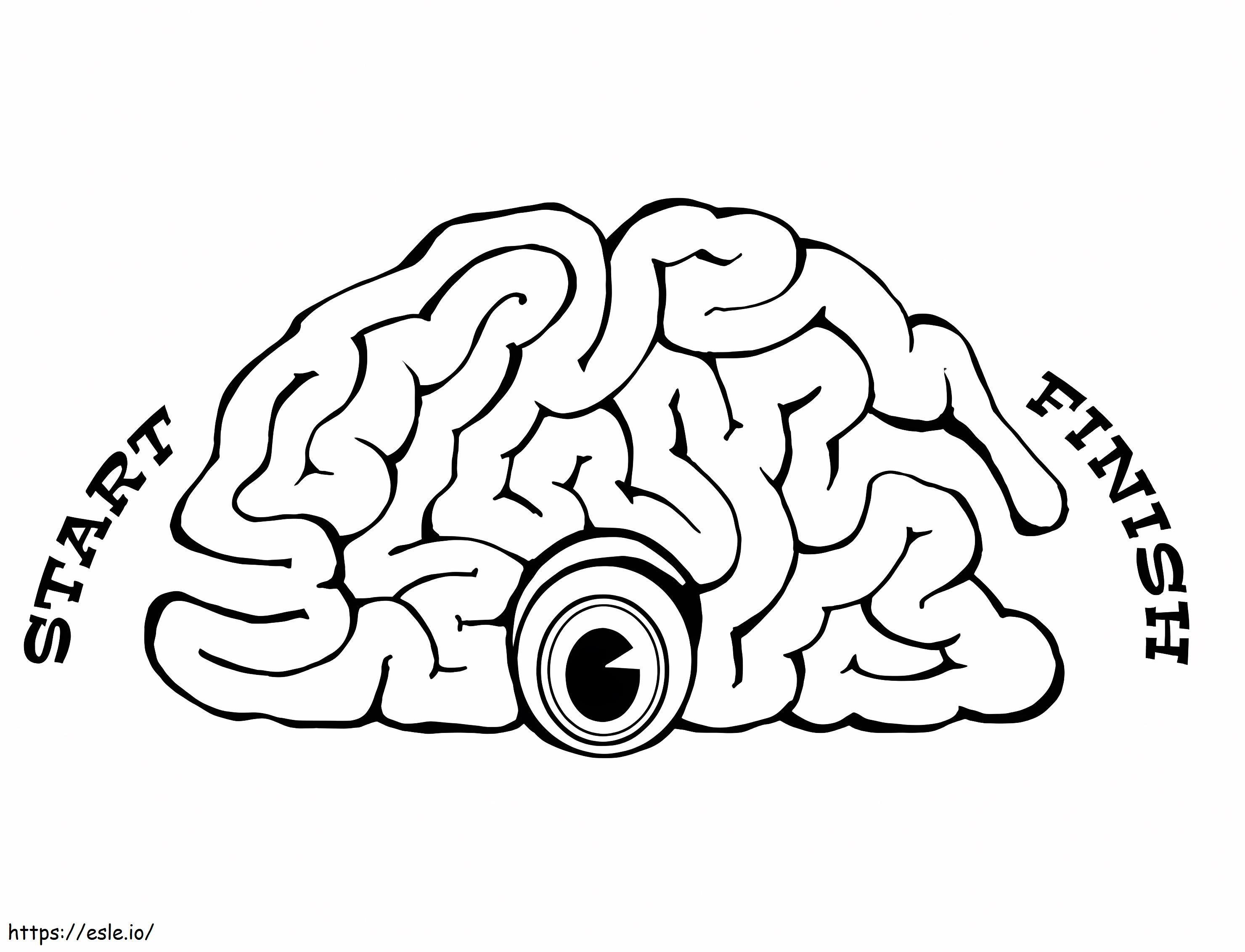 Game Human Brain coloring page