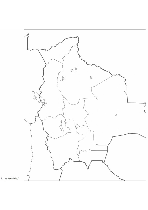 Bolivien-Karte zum Ausmalen ausmalbilder