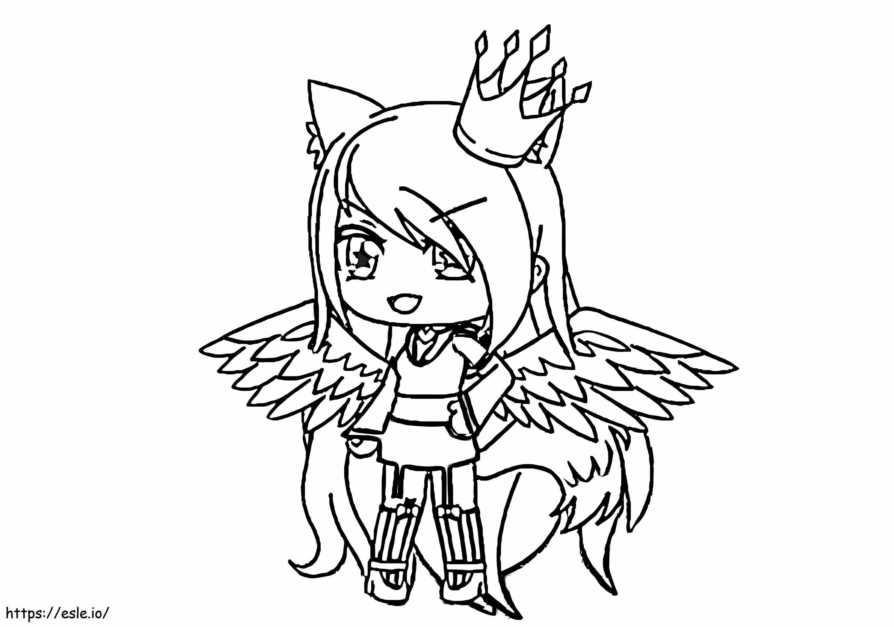 Wolf Queen Girl Coloring Pages