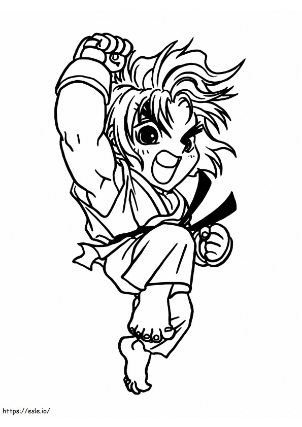 Frio Chibi Ryu para colorir