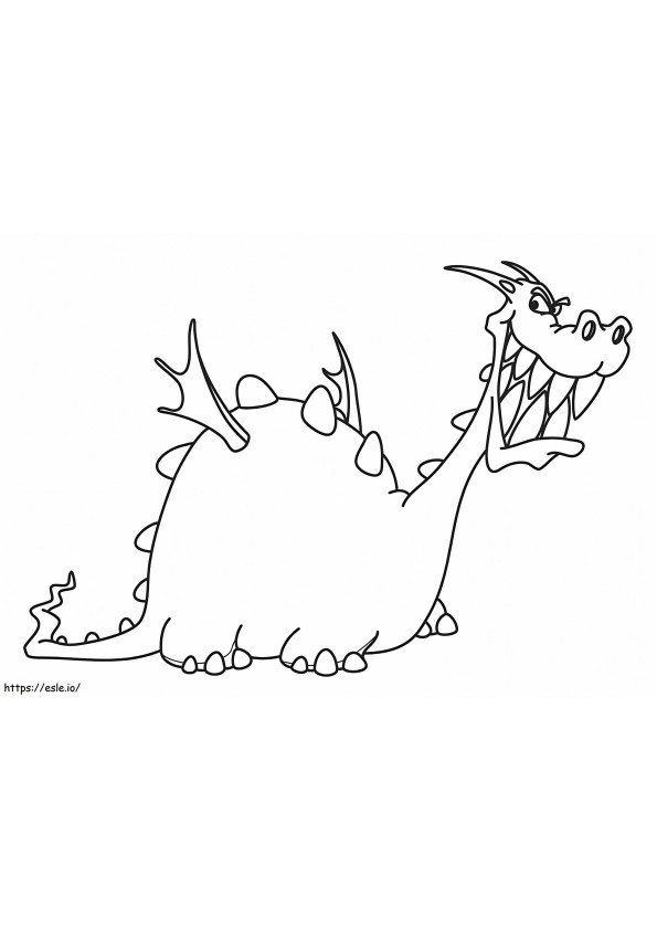 Funny Dragon Smiling coloring page