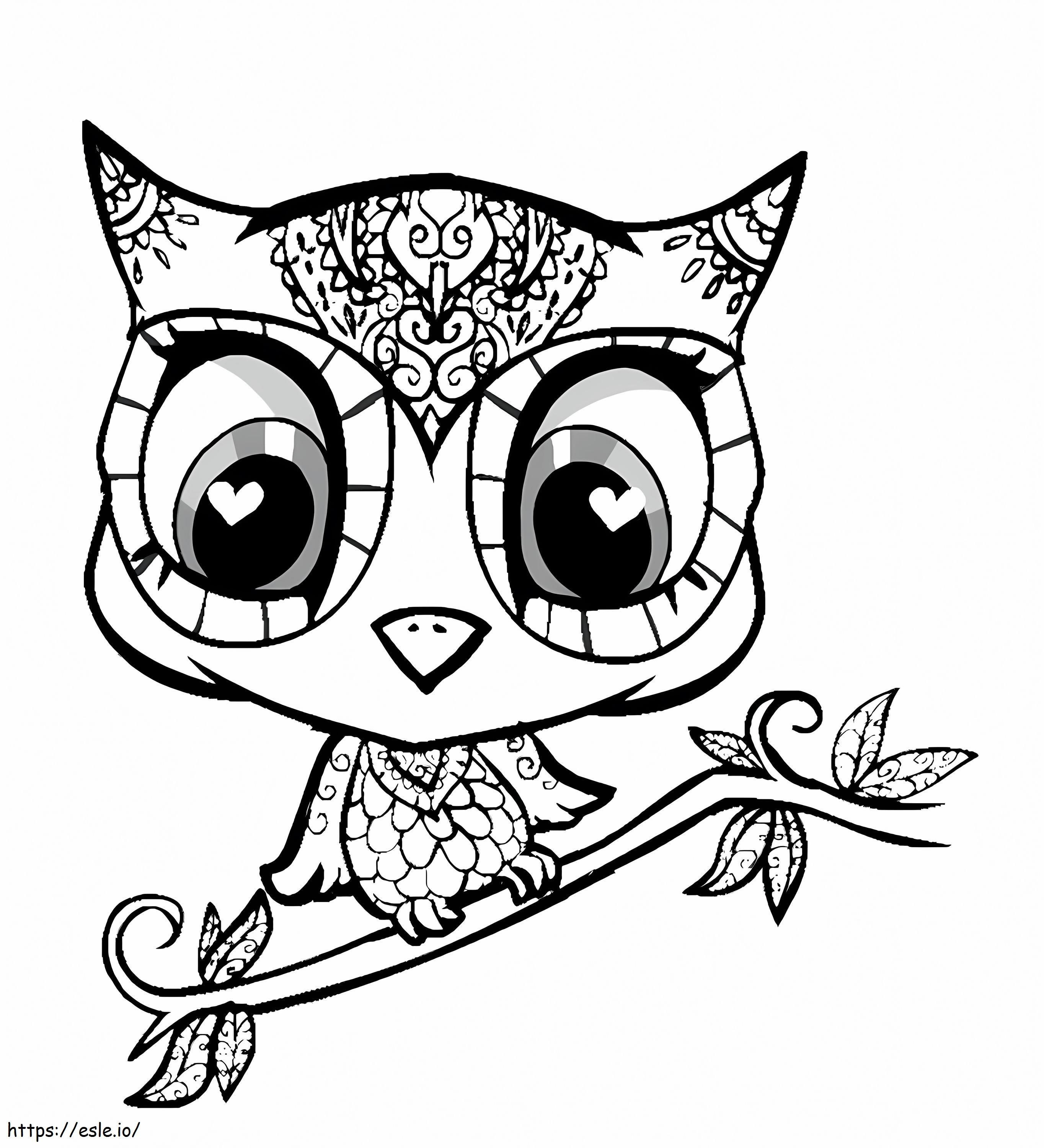 Simple Cute Animal coloring page