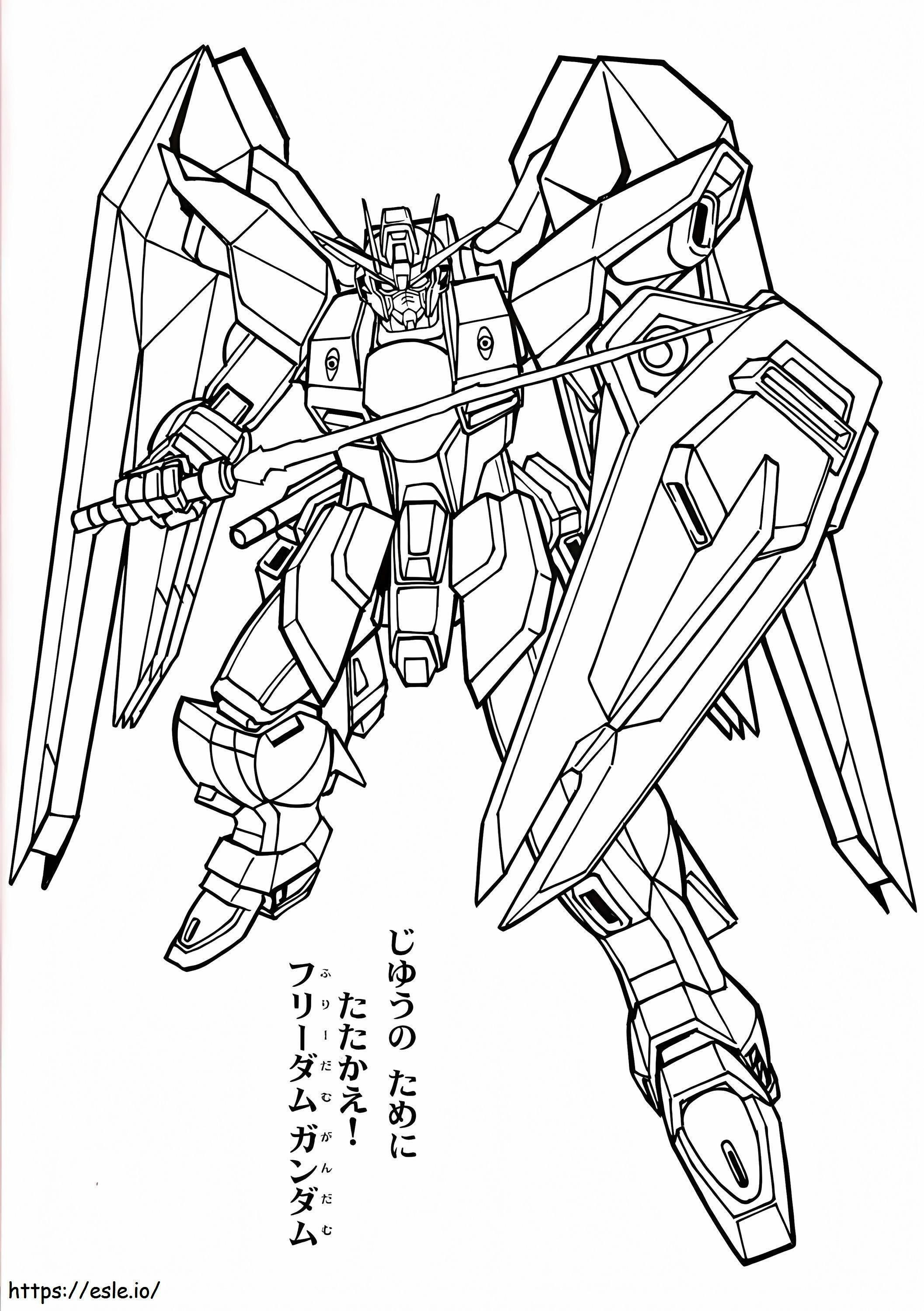 Gundam In The Family coloring page