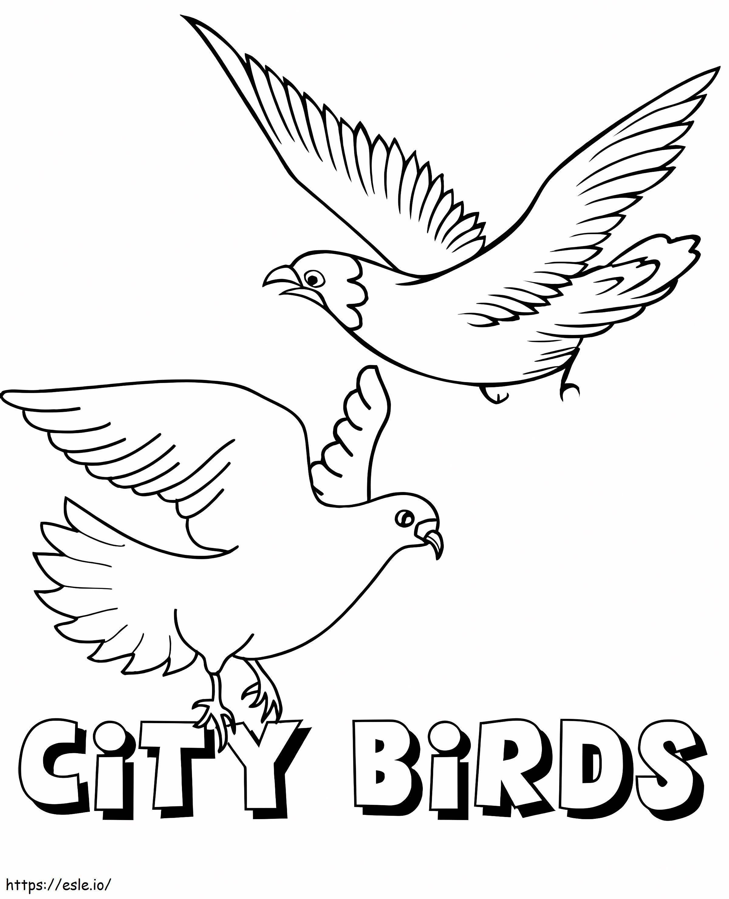 Güvercinler Şehri boyama