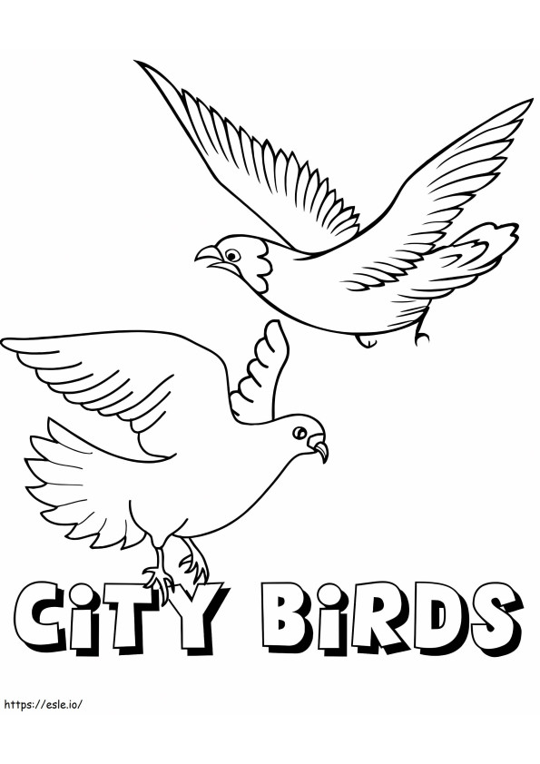 Stadt der Tauben ausmalbilder