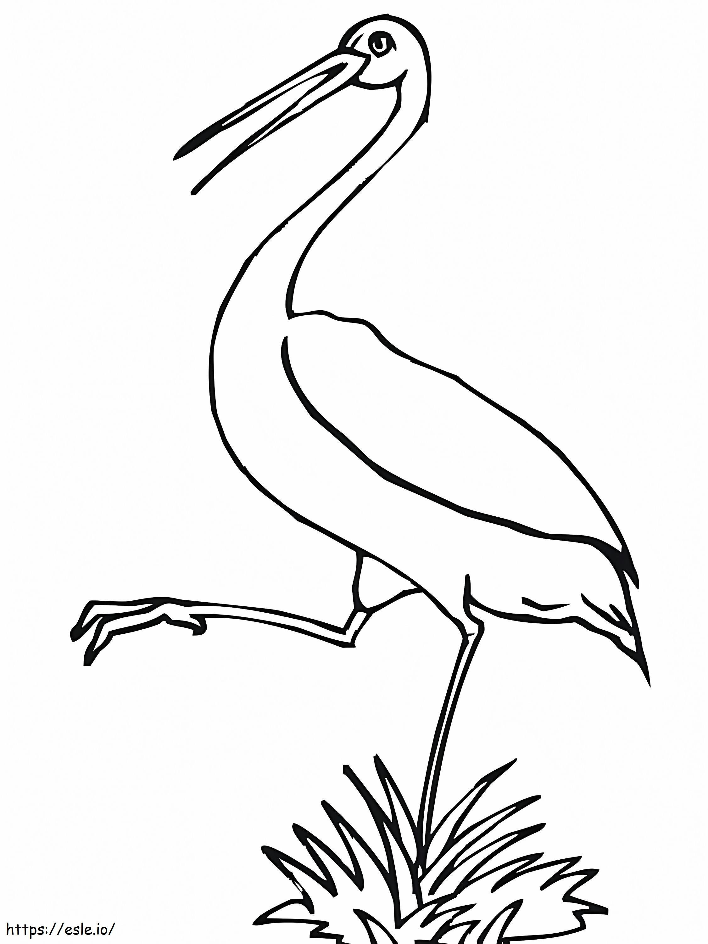 Free Stork coloring page