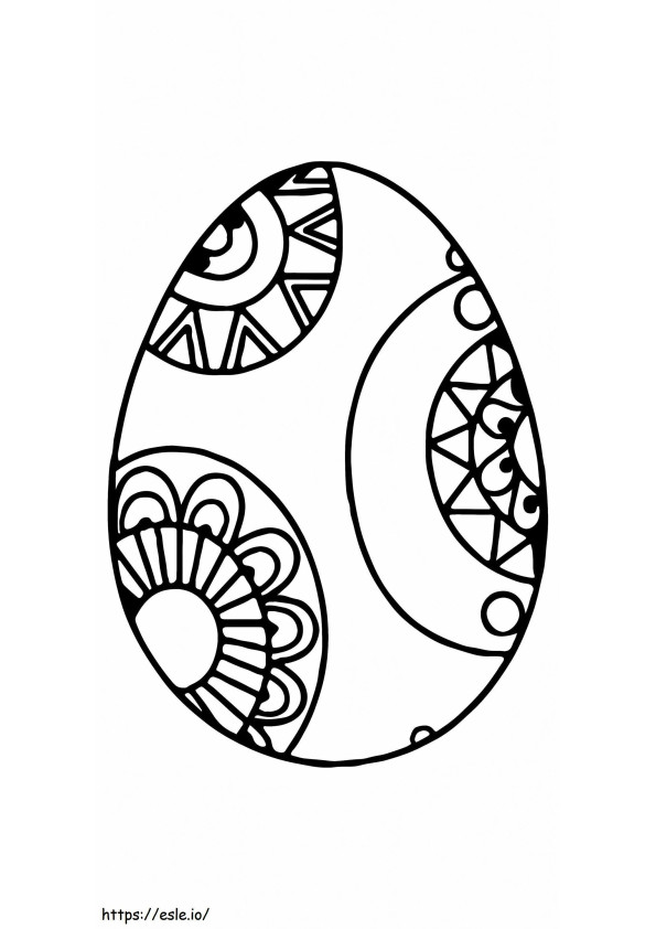 Easter Egg Flower Patterns Printable 14 coloring page