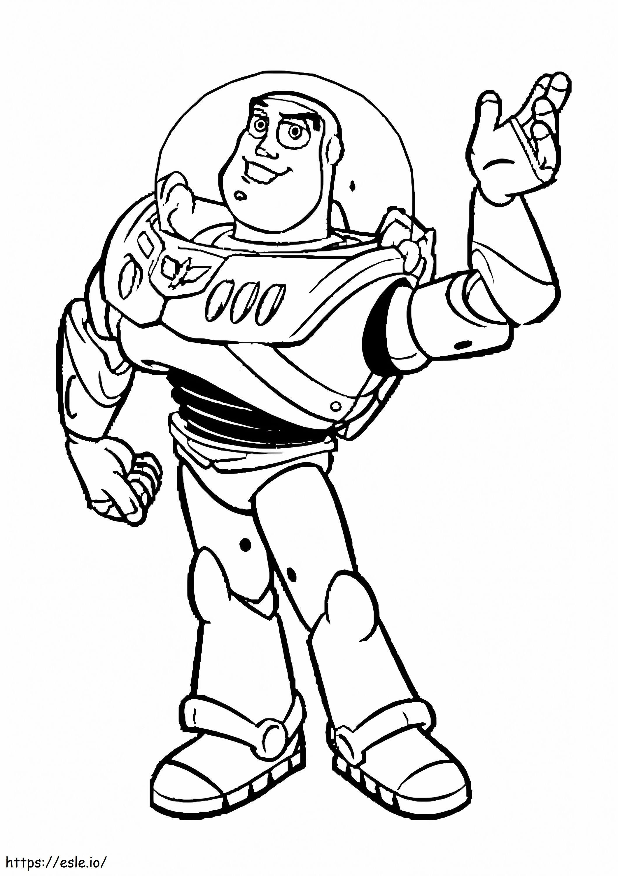 Buzz Lightyear Is Smiling coloring page