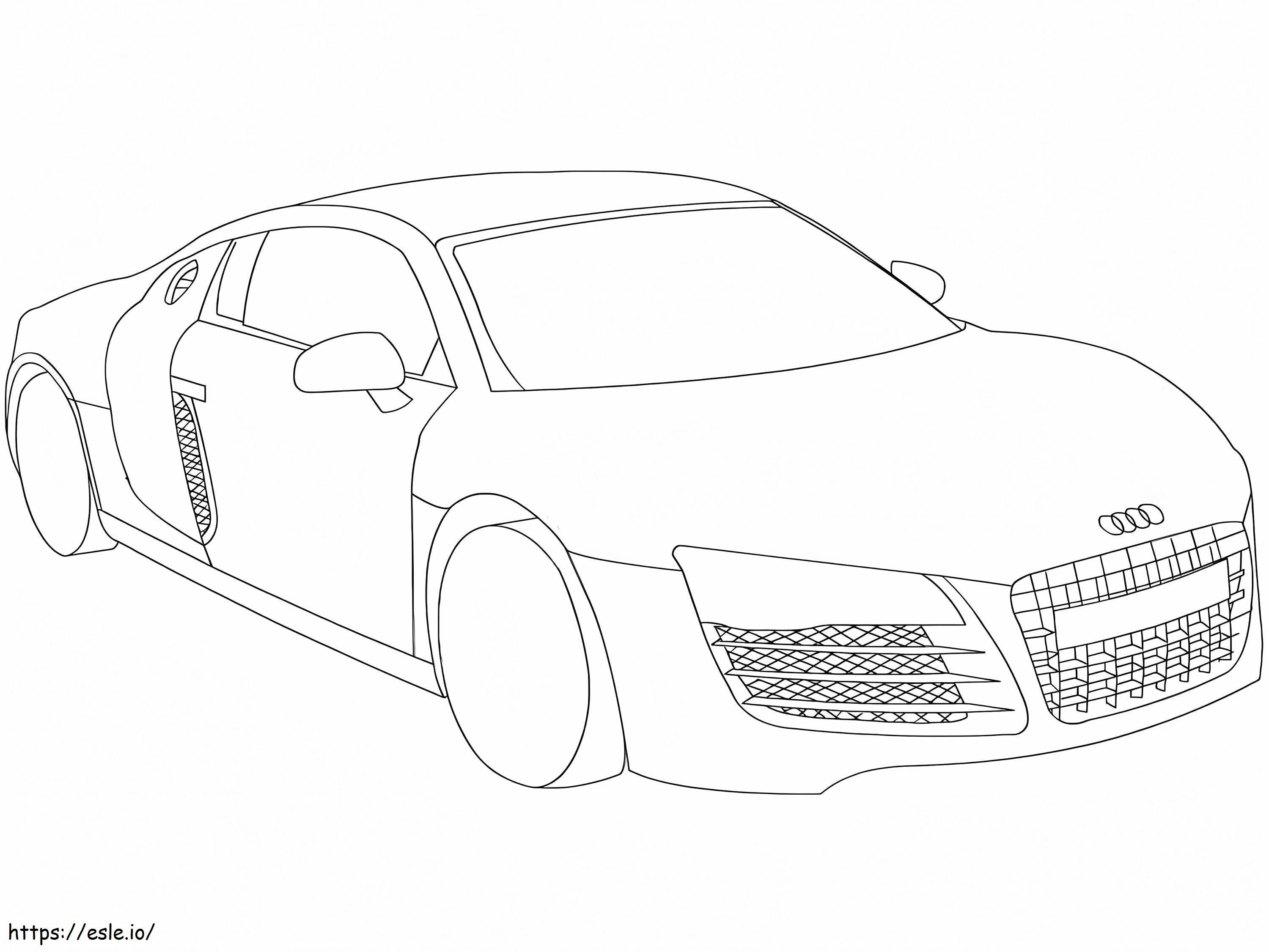 Audi R8 Gambar Mewarnai