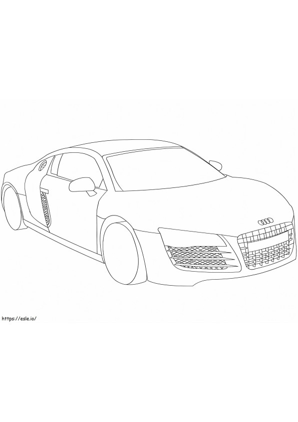 Audi R8 coloring page