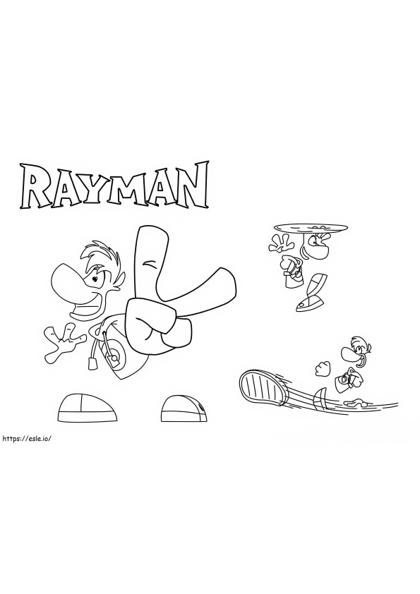 Rayman 1 kleurplaat
