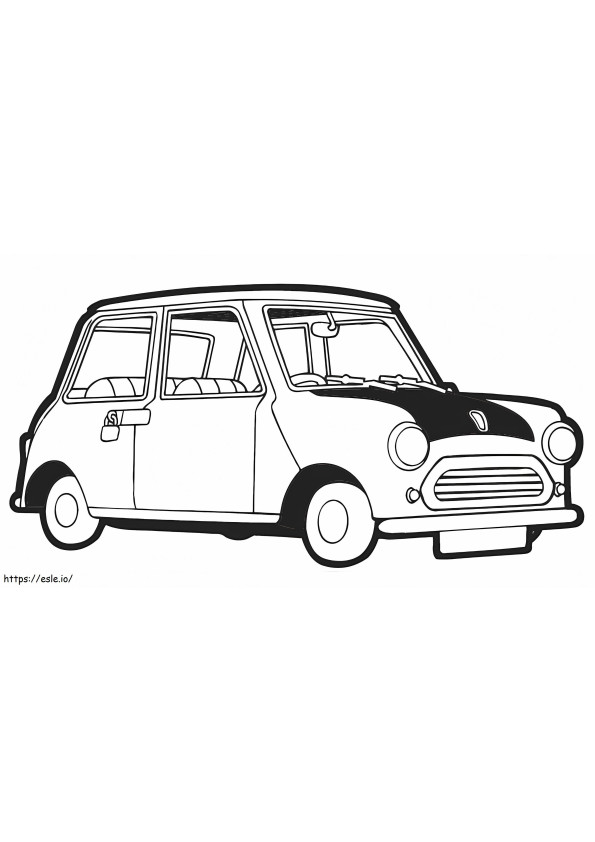 1531705654 Car Of Mr Bean A4 E1600393987670 coloring page
