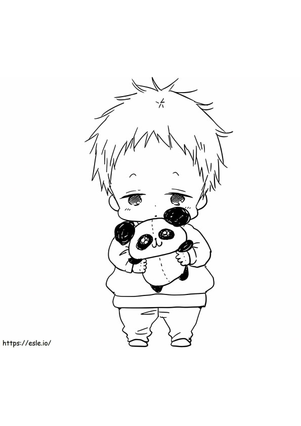1532142784 Kotaro With Teddy A4 coloring page