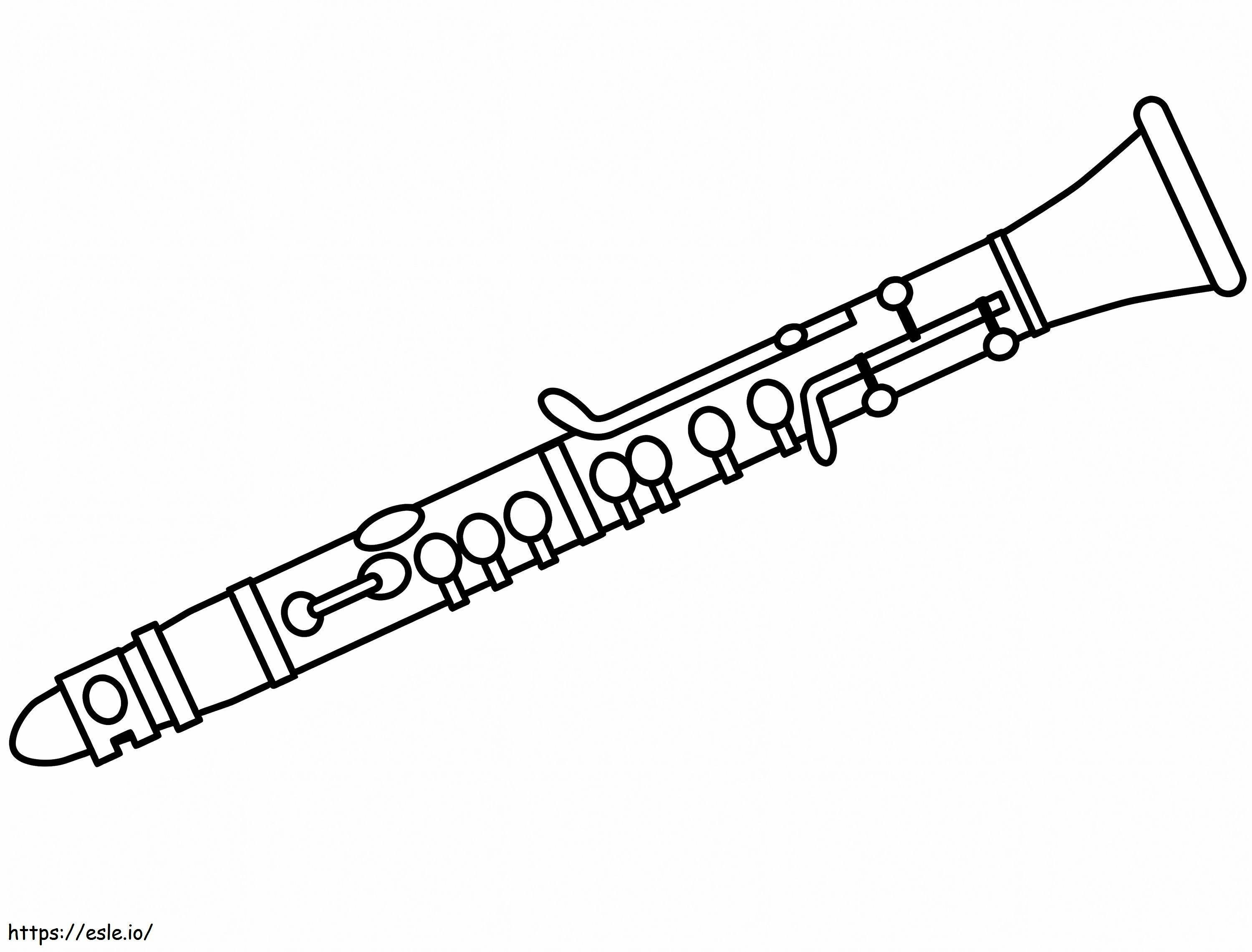 Gratis klarinet kleurplaat kleurplaat