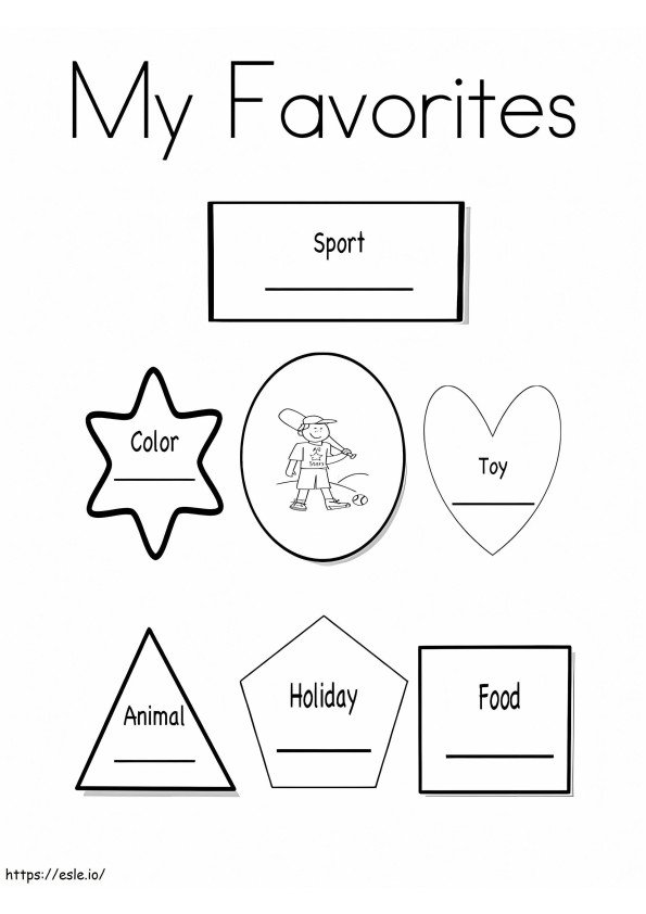All About Me 3 coloring page
