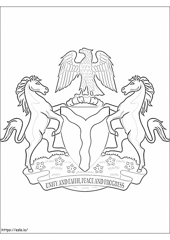 Nigéria címere kifestő