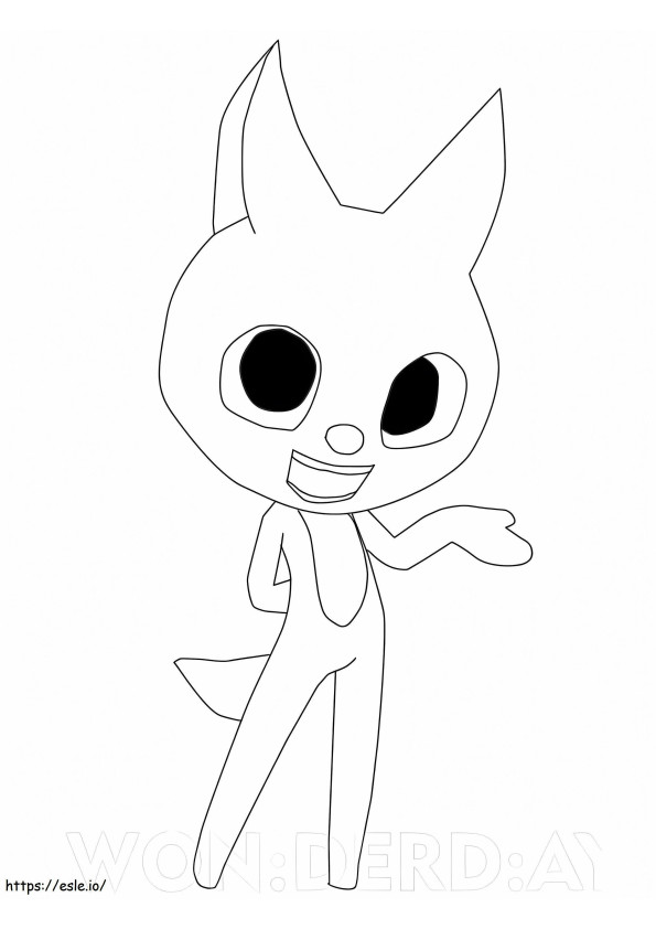 Lucy The Fox Miniforce värityskuva