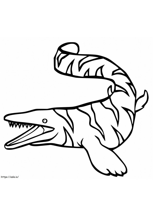 Coloriage Mosasaure 1 à imprimer dessin