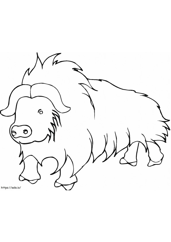 Yak From Himalayan coloring page