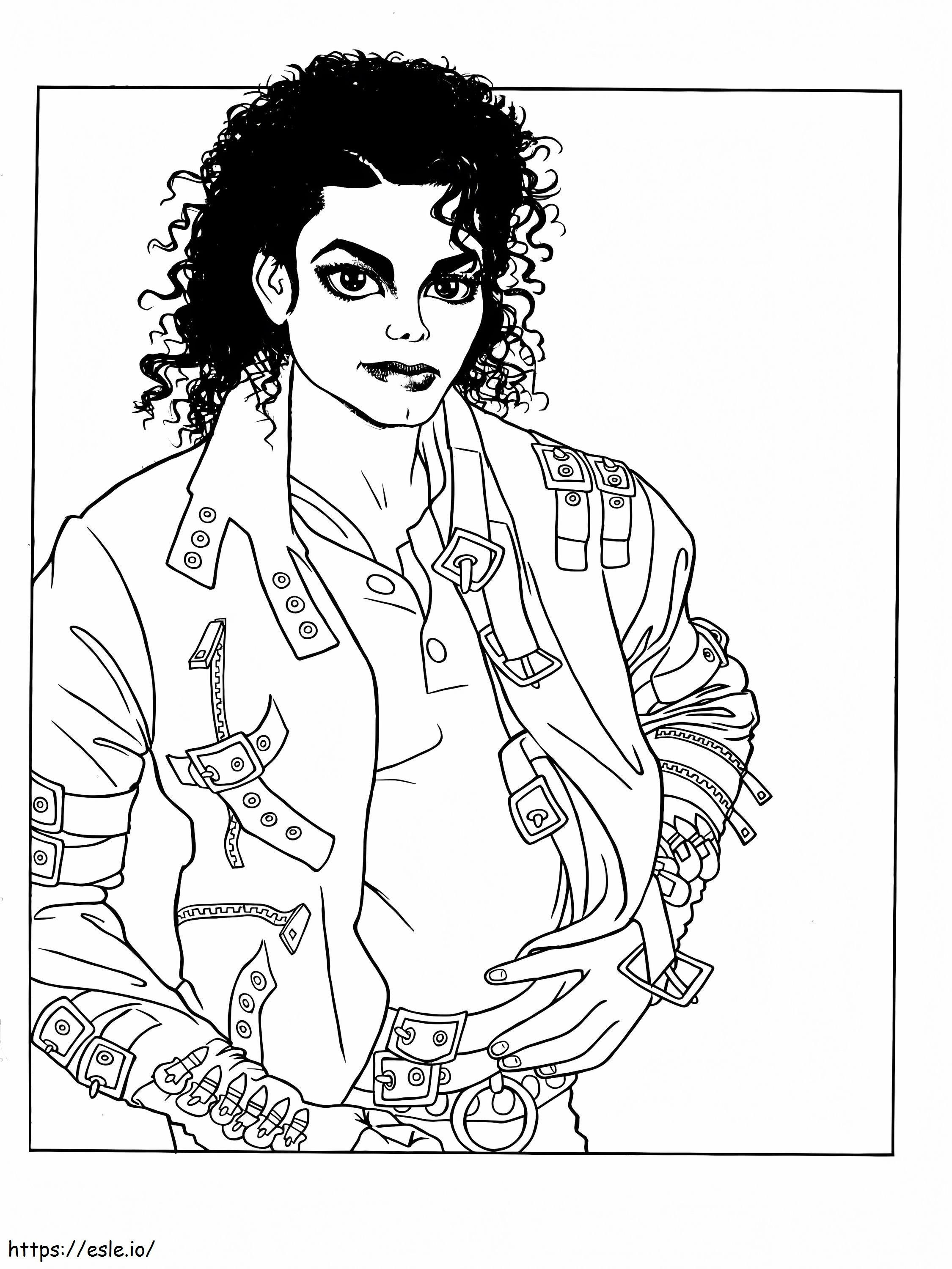 Betreed de magische wereld van Michael Jackson kleurplaat kleurplaat