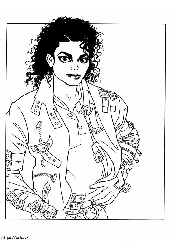 Enter The Magical World Of Michael Jackson coloring page