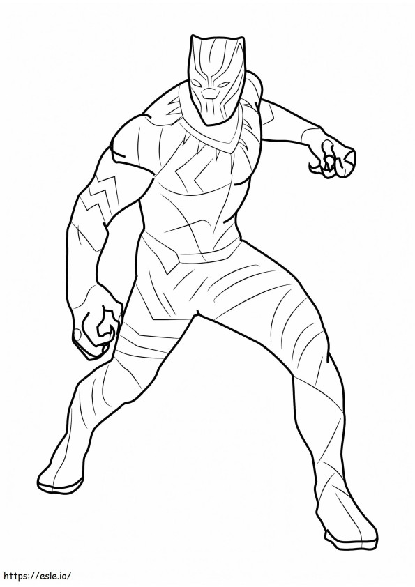 Marvel Black Panther coloring page