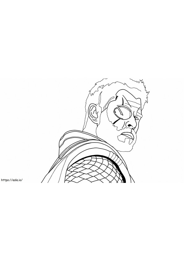 Coloriage Thor Infinity Guerre à imprimer dessin