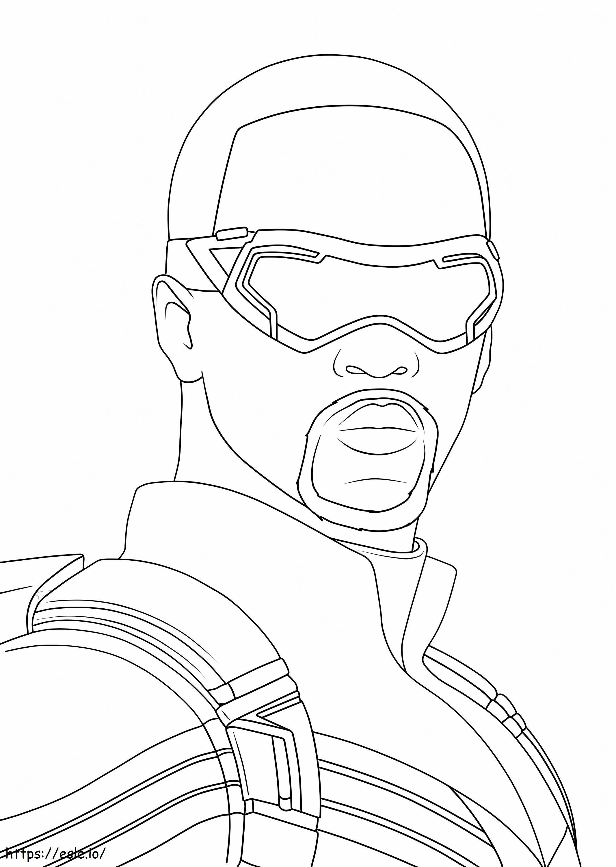 Sam Wilson coloring page
