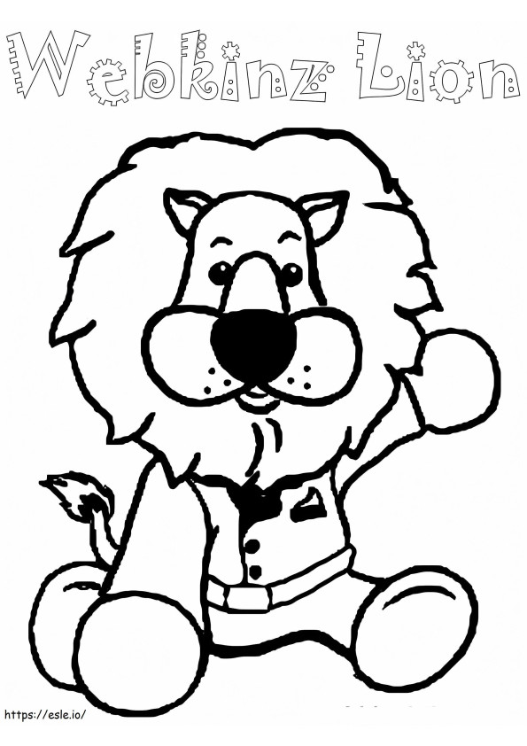 Lion Webkins coloring page