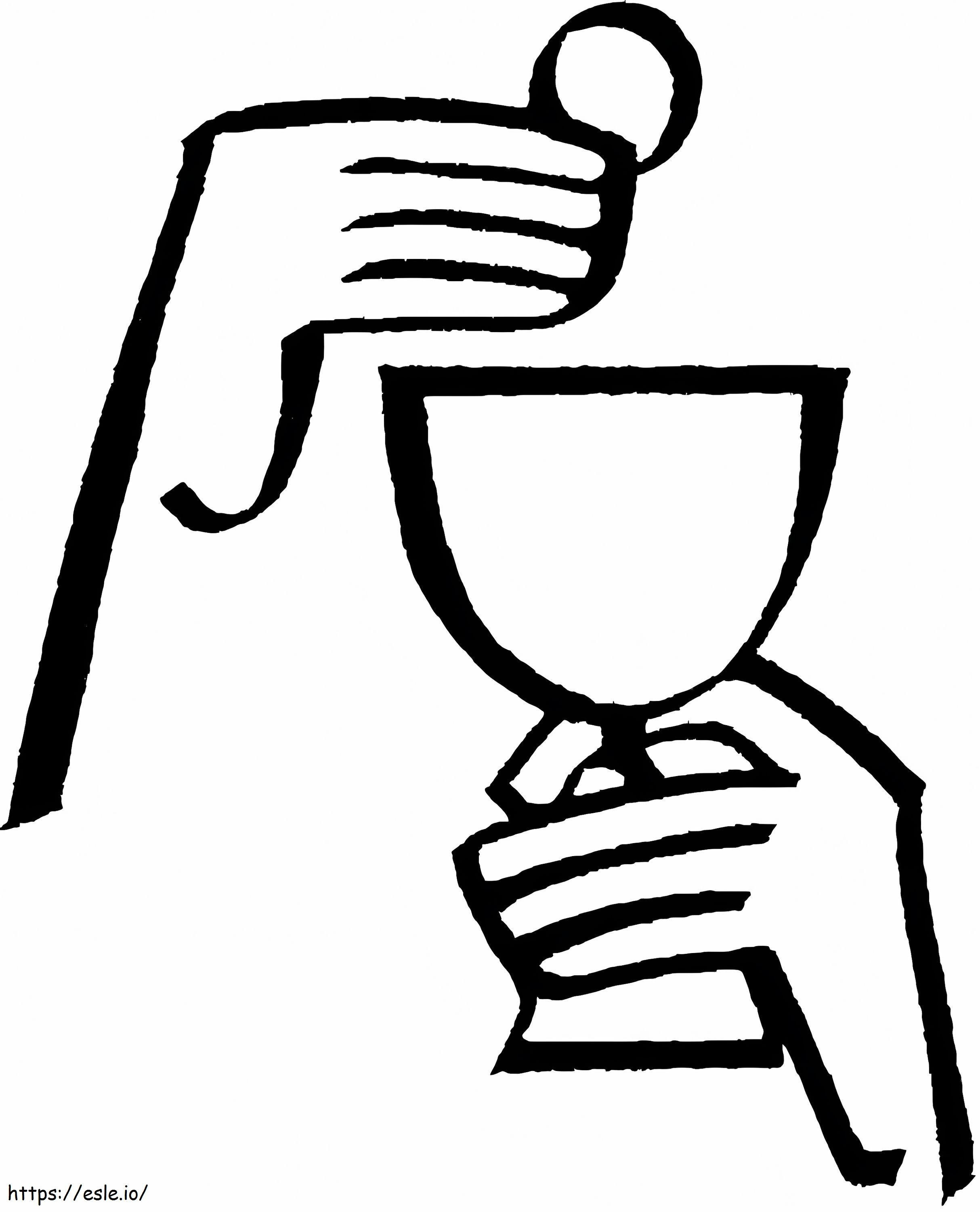 Easy Communion coloring page