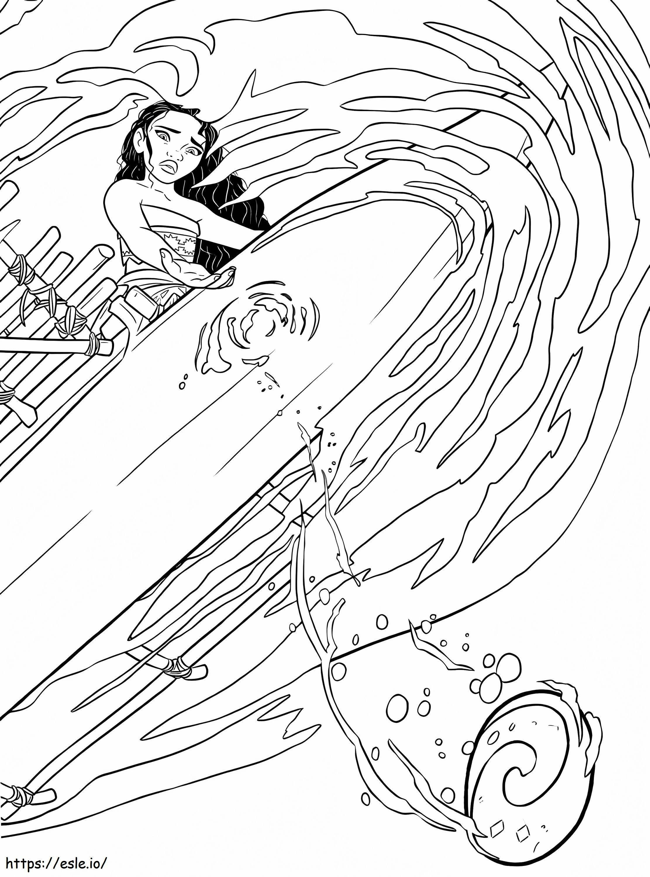 Moana Is Sad coloring page