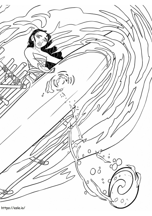 Moana Is Sad coloring page