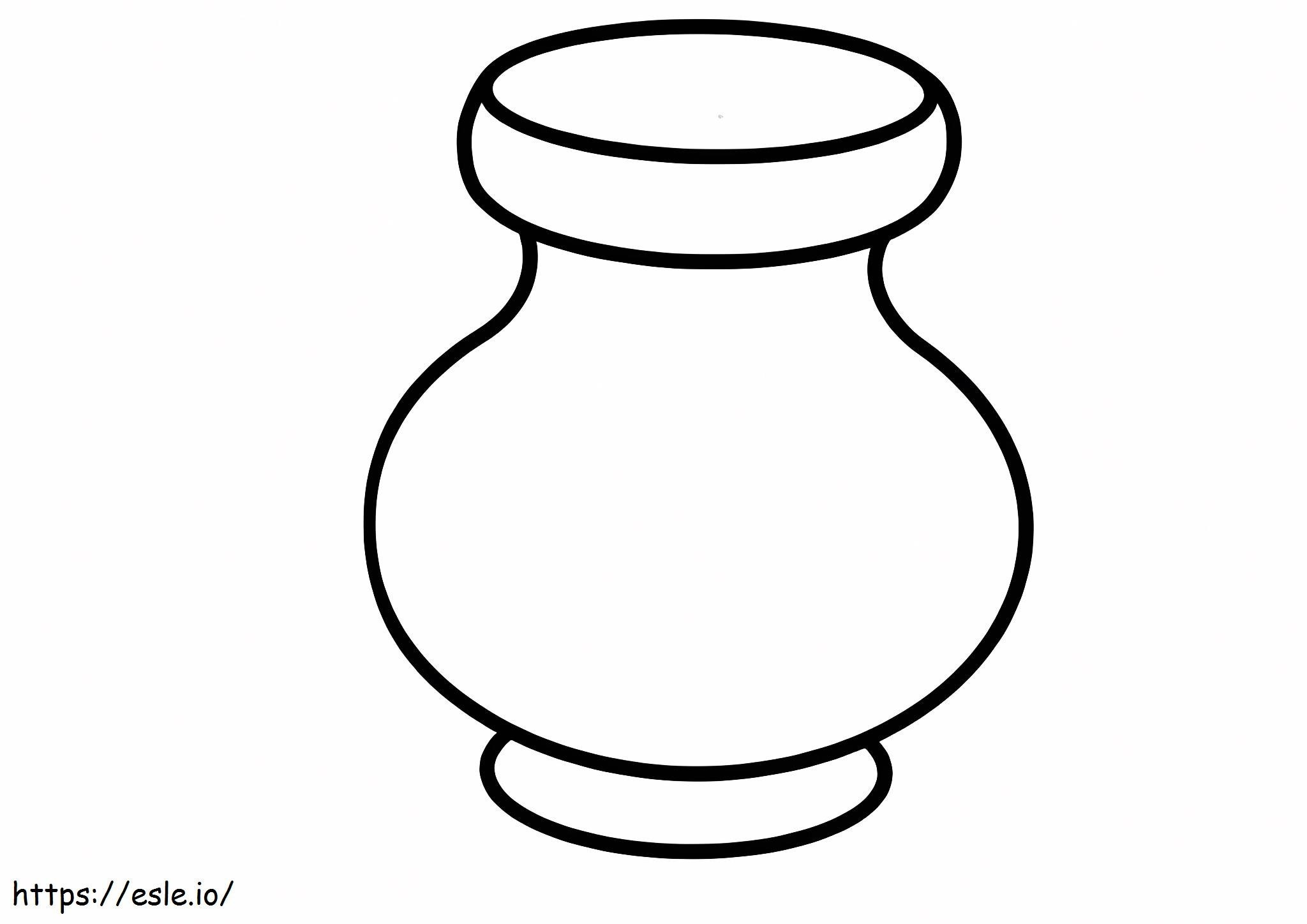 Small Vase coloring page