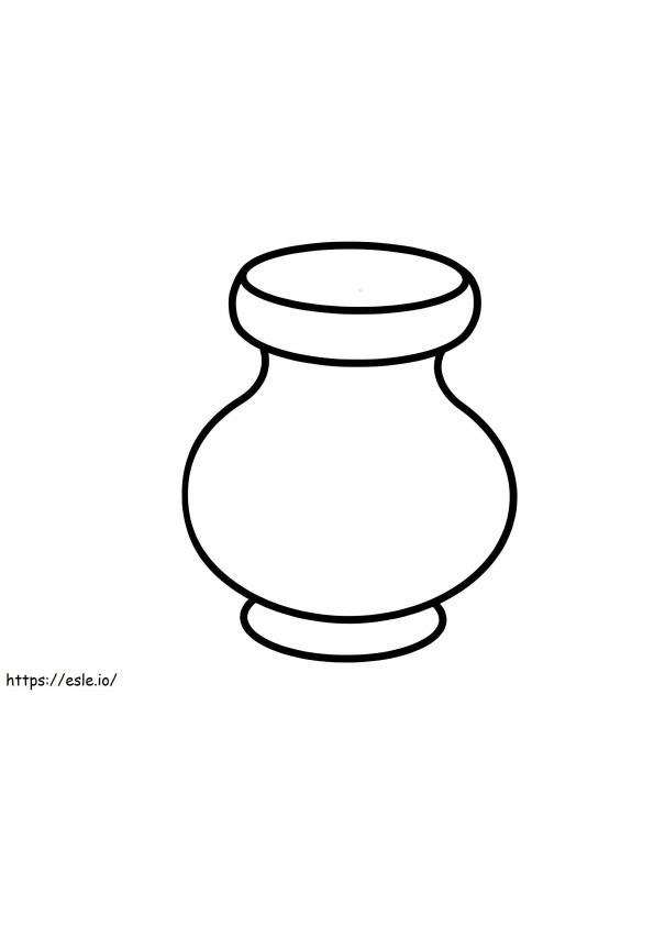Coloriage Petit Vase à imprimer dessin