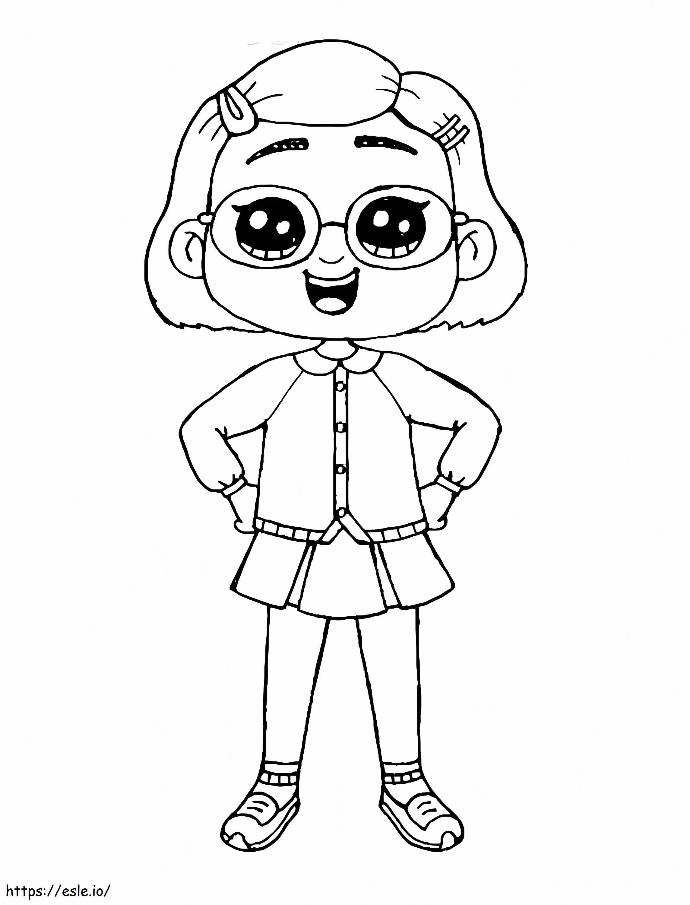 Adorable Mei Lee coloring page