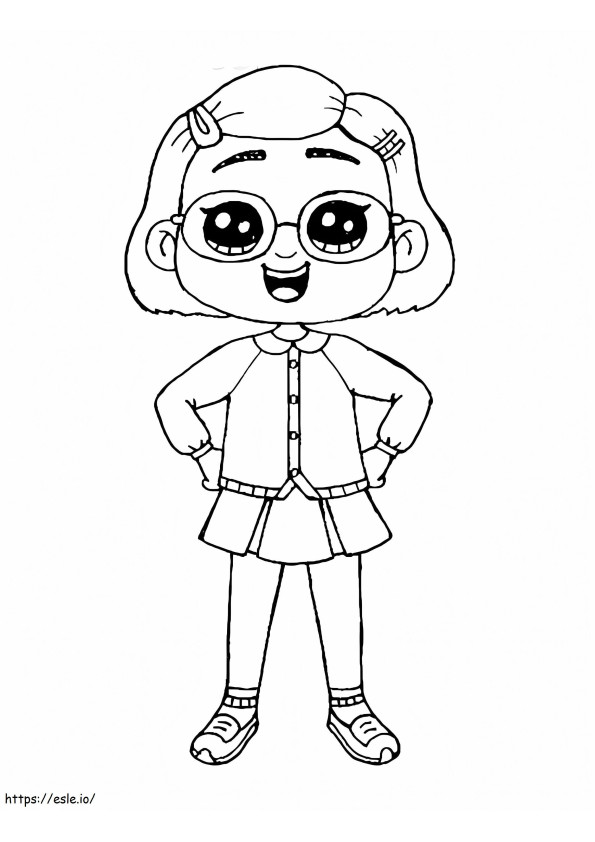 Adorable Mei Lee coloring page