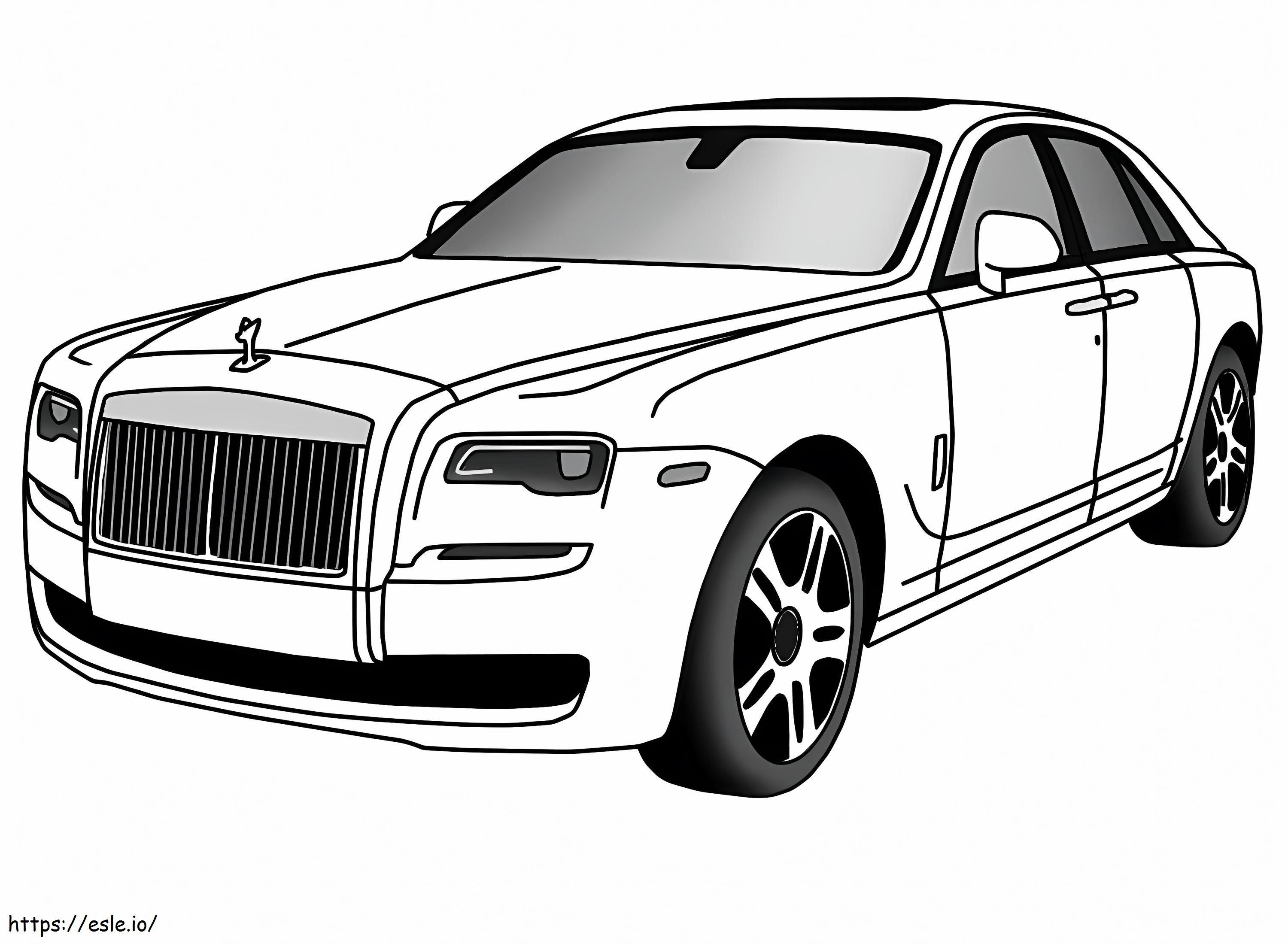Rolls-Royce Ghost kleurplaat kleurplaat