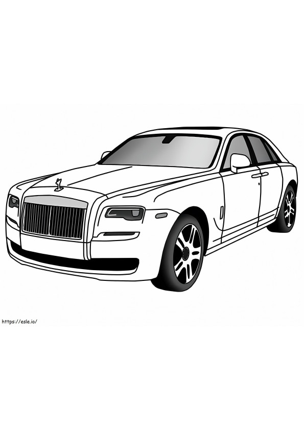 Rolls Royce Fantasma para colorir
