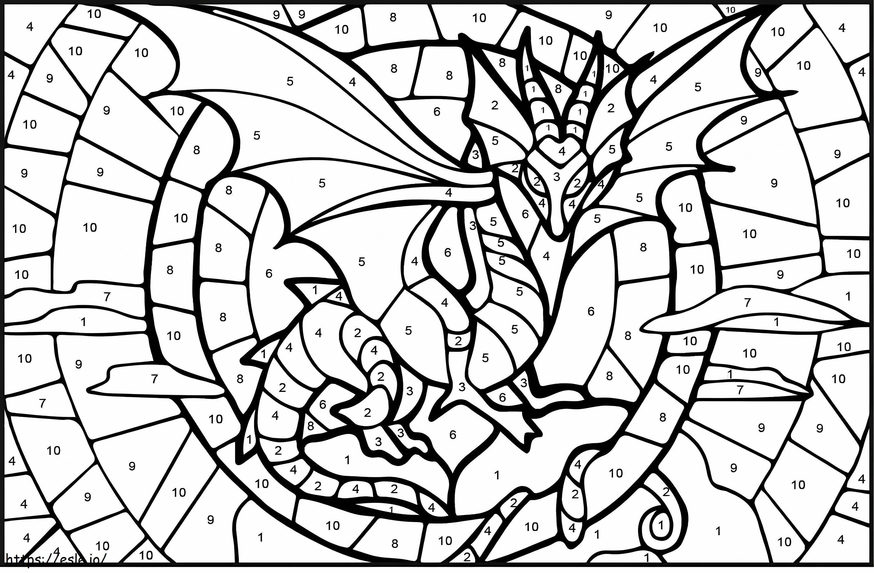 Dragon Coloring By Púmero coloring page