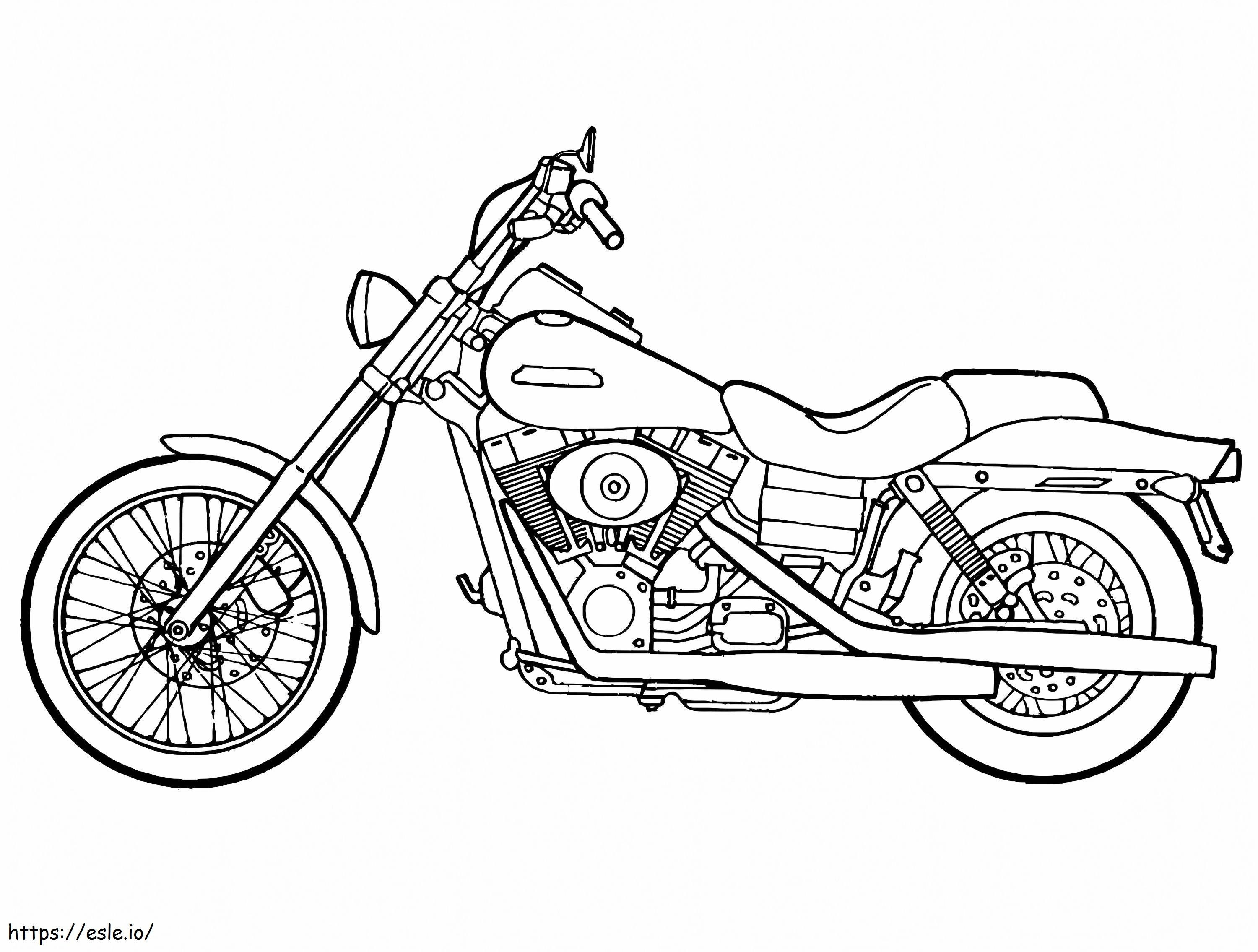 Motocicleta 7 de colorat