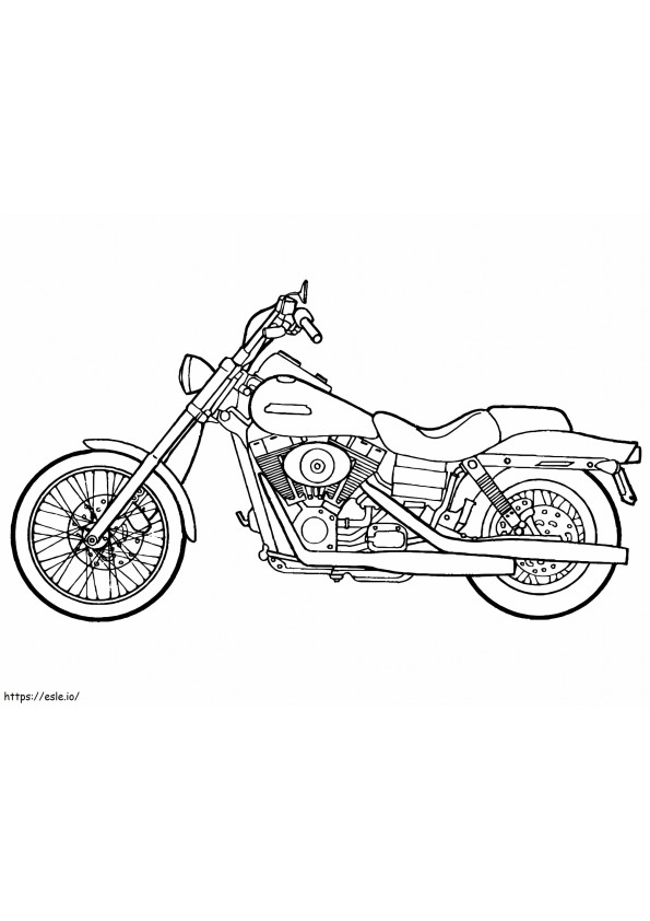 Motocicleta 7 para colorir