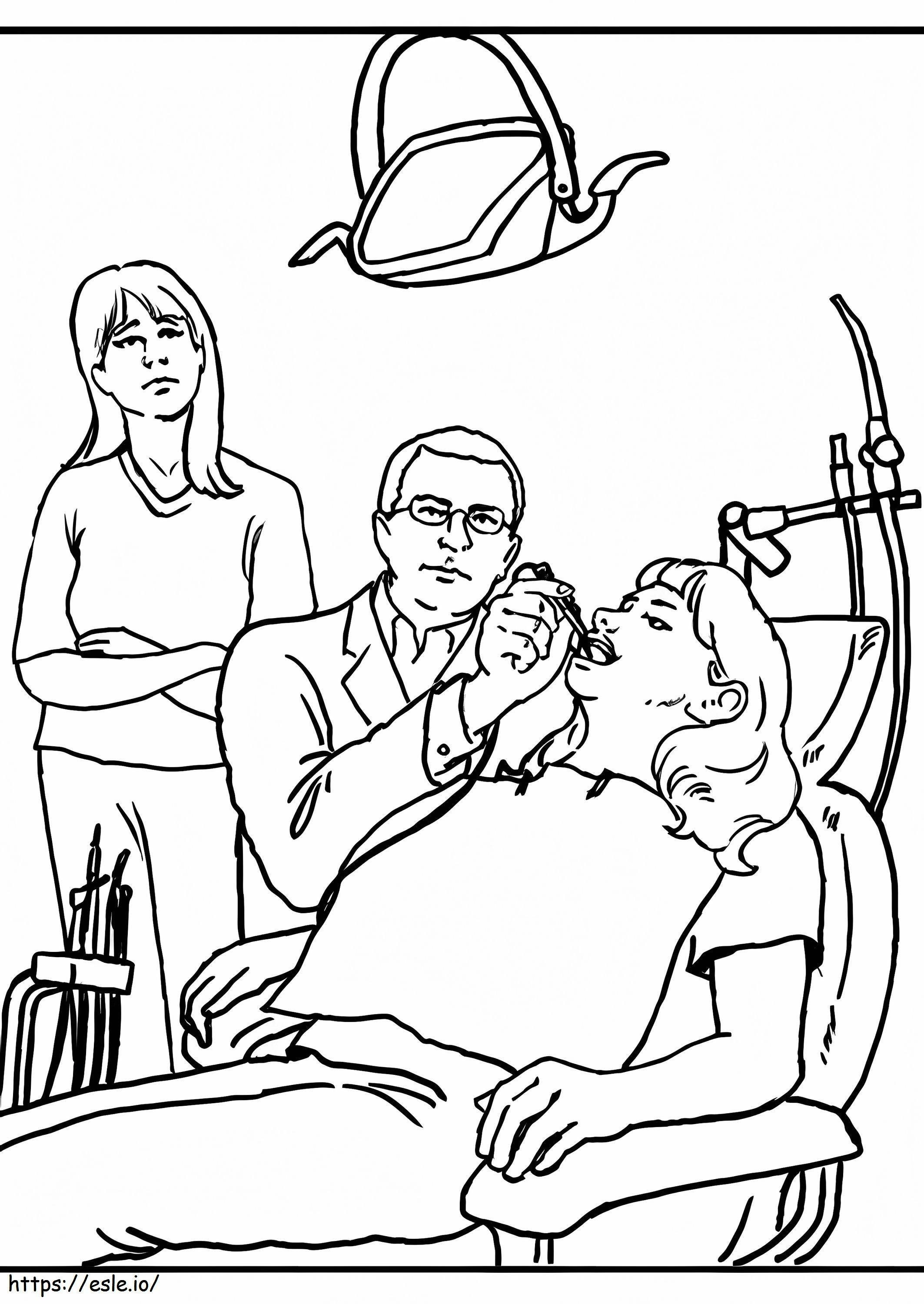 Dentist 6 coloring page