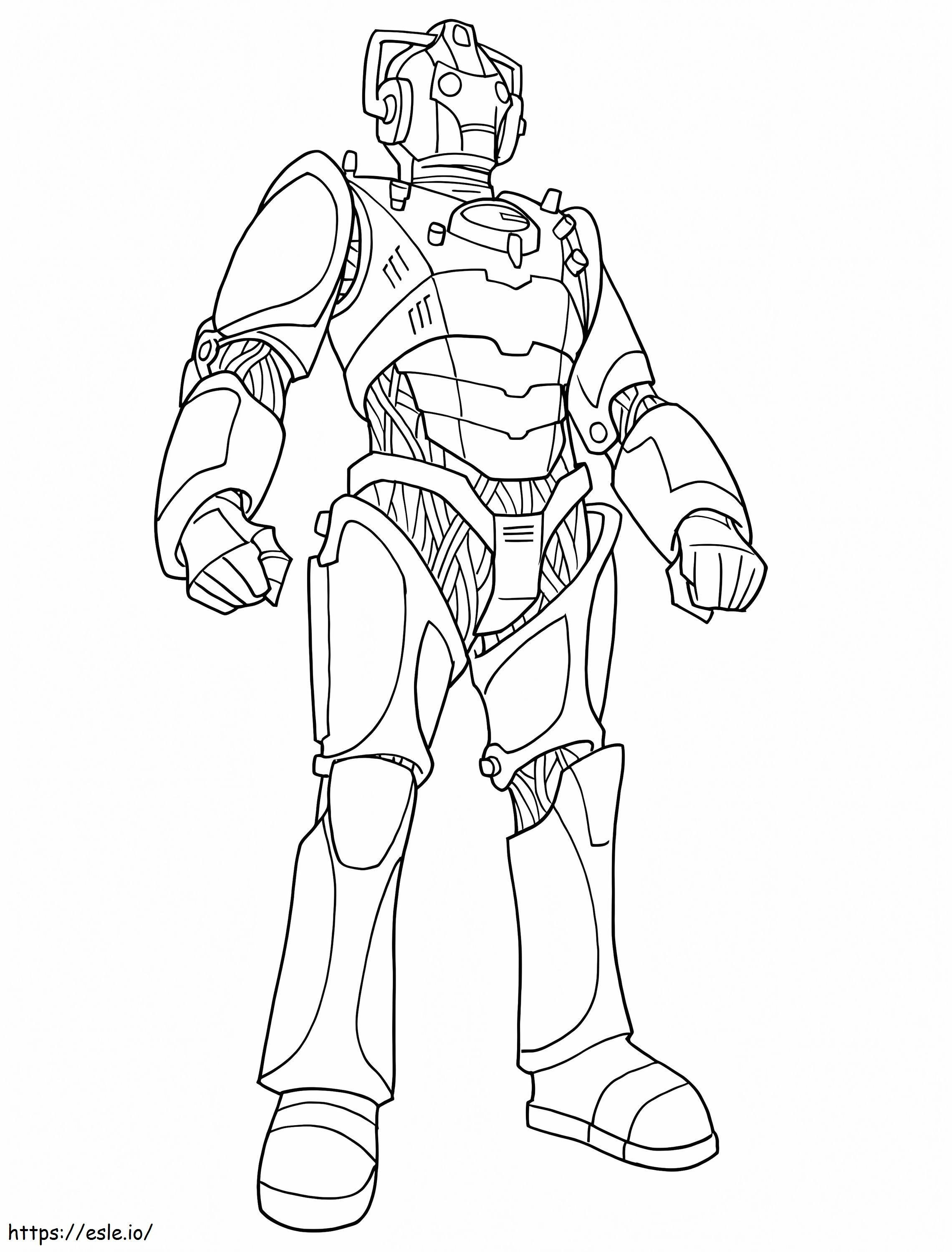 Cybermen From Doctor Who coloring page