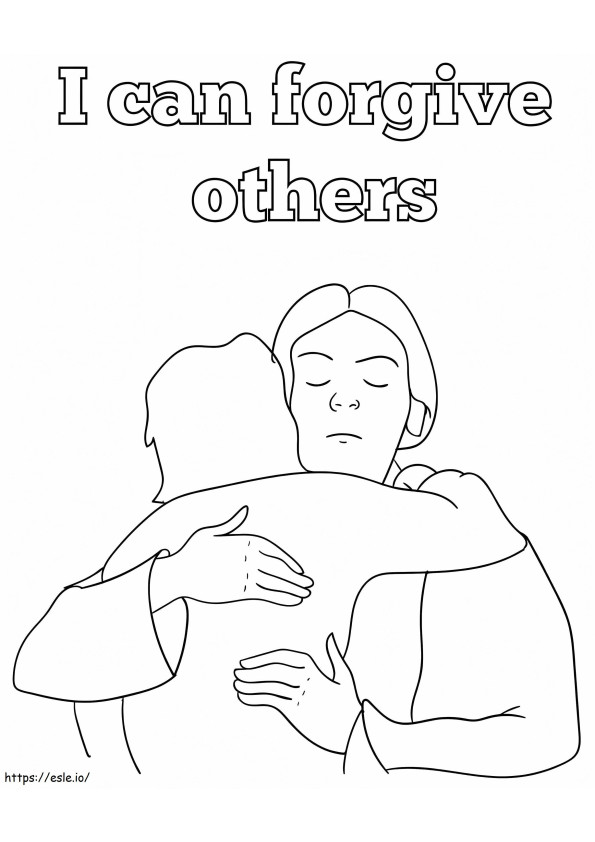 I Can Forgive Others coloring page